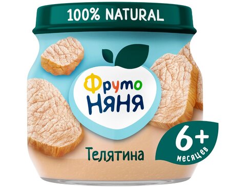 ФрутоНяня Пюре из телятины 80 г