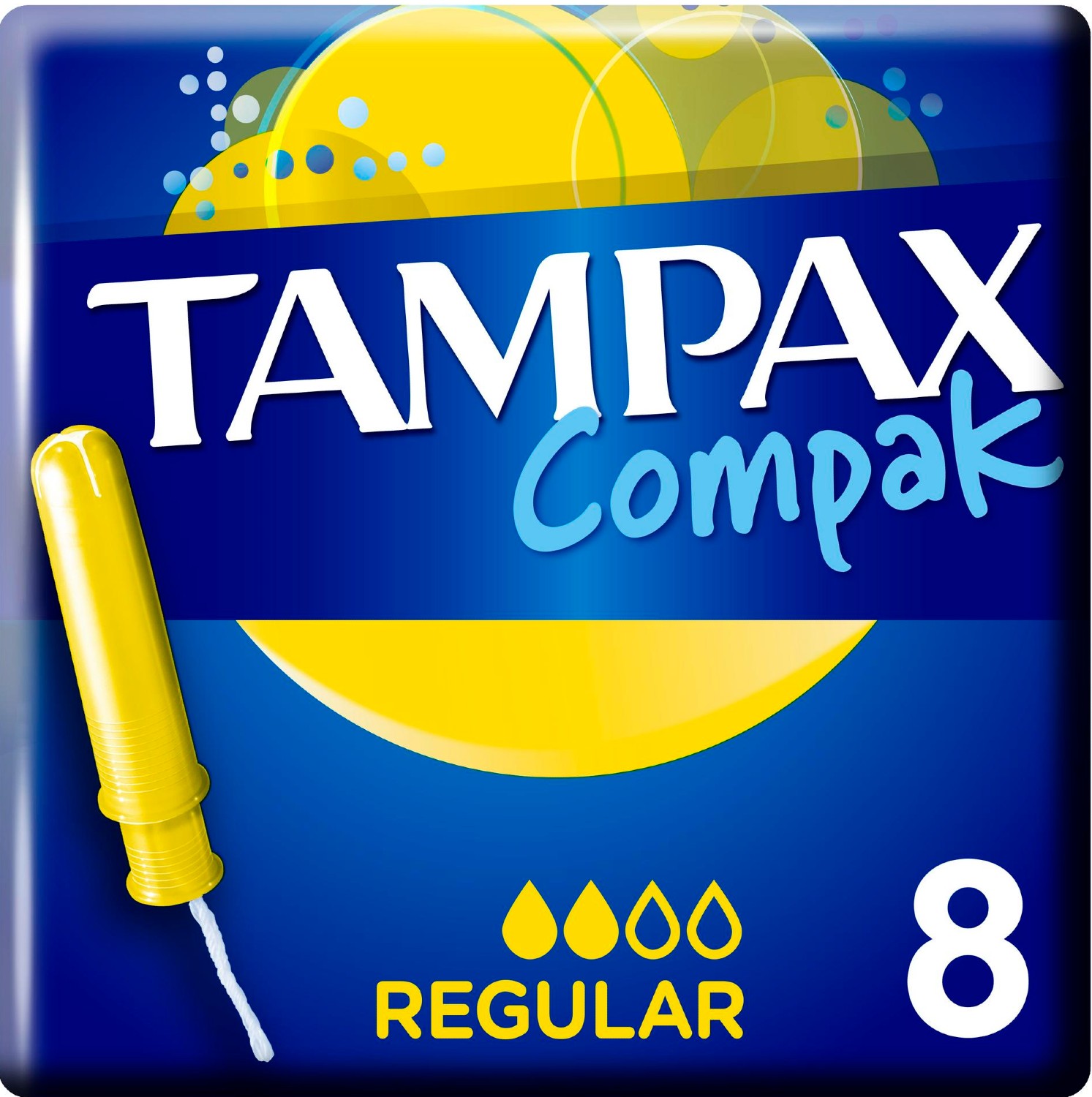 Тампоны с аппликатором TAMPAX Compak Regular, 8 шт