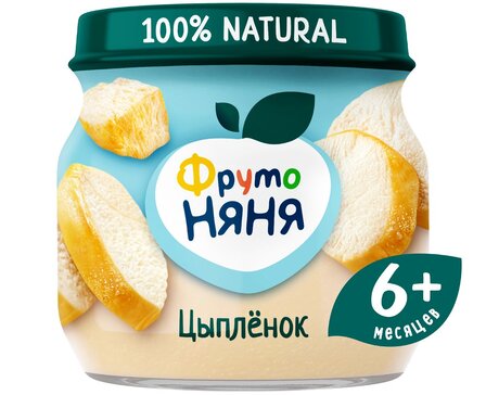 ФрутоНяня Пюре из мяса цыплят 80 г