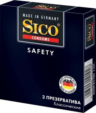 Презервативы Sico Safety Классические 3 шт