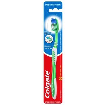 Colgate щетка зубная средняя эксперт чистоты цвет в ассортименте 1 шт