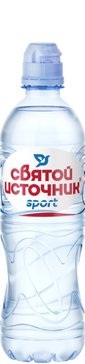 Святой источник вода минеральная негазированная 0.5л спорт