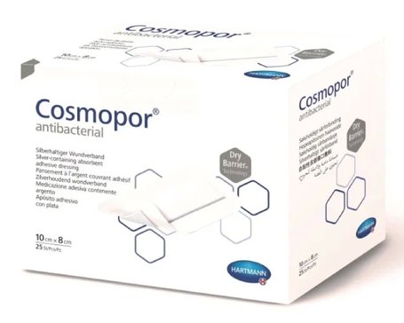 Cosmopor antibacterial повязка стер. 10х8см 25 шт