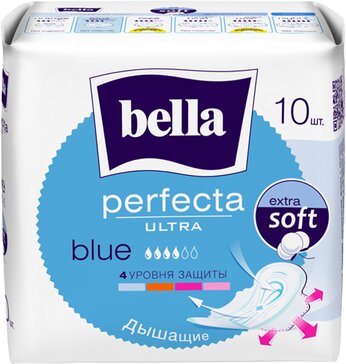 Bella Прокладки Perfecta ultra Вlue 10 шт