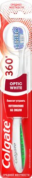 Colgate 360 щетка зубная средняя optic white