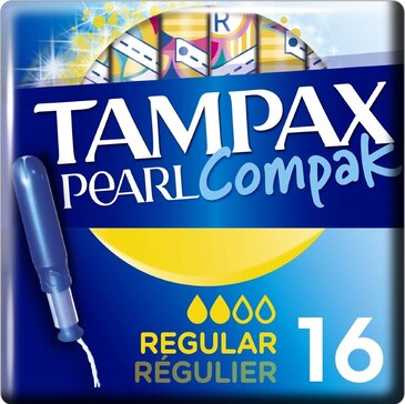 Тампоны с аппликатором TAMPAX Compak Regular, 16 шт