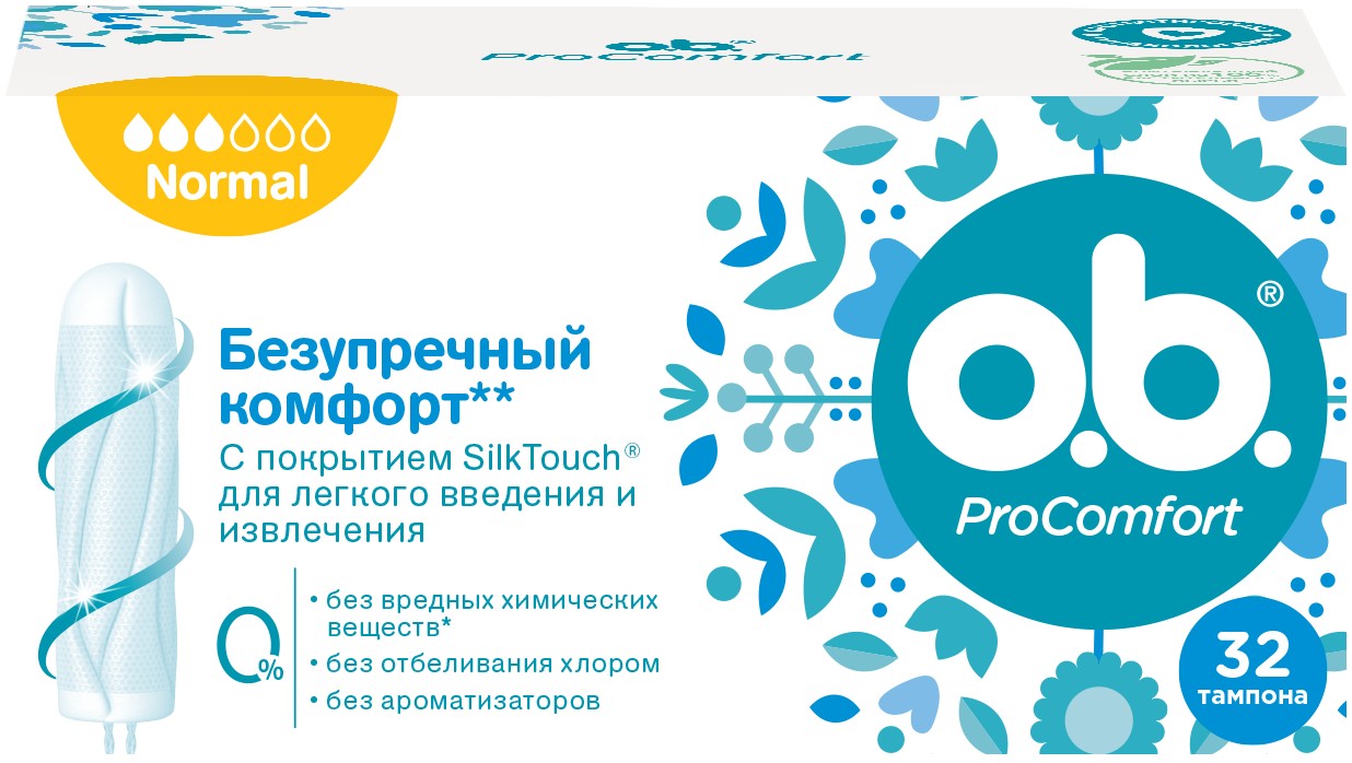 O.B. ProComfort тампоны нормал 32 шт