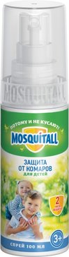 Mosquitall нежная защита спрей детский 100мл 0146 от комаров