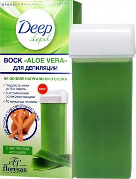 Флоресан deep depil воск для депиляции 100мл формула-422 алоэ вера