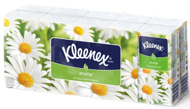 Kleenex платки носовые 10 шт ромашка