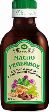 Мирролла масло 100мл репейное  масло жожоба/зародыши пшеницы