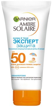 Garnier Ambre Solaire Детский солнцезащитный крем Малыш в тени SPF50+ 50 мл