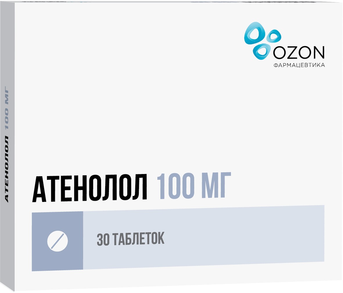 Купить Атенолол таб п/об пленочной 100мг 30 шт озон (атенолол) в городе  Москва и МО в интернет-аптеке Планета Здоровья