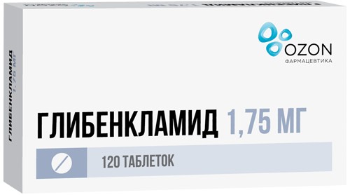 Глибенкламид таб 1.75мг 120 шт озон