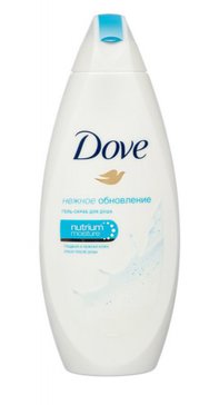 Dove гель-скраб для душа 250мл нежное обновление