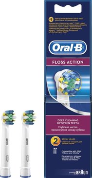 Oral-b насадка для электрической зубной щетки flossaction 2 шт