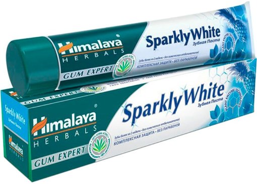 Himalaya herbals паста зубная sparkly white 75мл