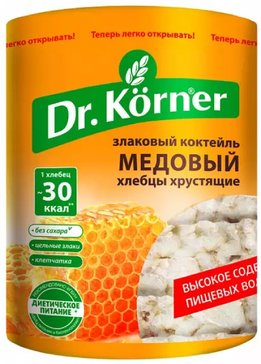 Dr.korner хлебцы 100г злаковый коктейль медовый