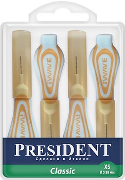 PresiDENT Classic Межзубные ершики XS (d 0,28 мм) 4 шт