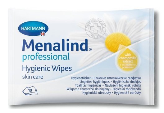 Menalind professional салфетки влажные гигиенические 10 шт