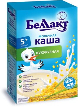 Беллакт каша молочная 200г кукуруза