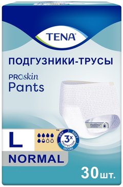 Tena Pants Normal Подгузники-трусы для взрослых р.L 30 шт