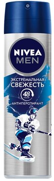 Дезодорант-антиперспирант спрей Nivea Men Экстремальная свежесть с ментолом, 150 мл