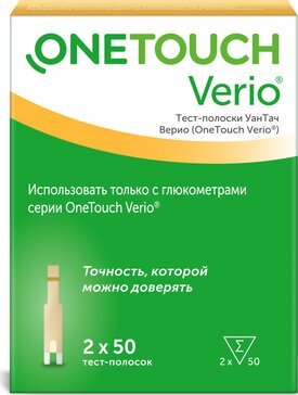 OneTouch Verio тест-полоски 100 шт