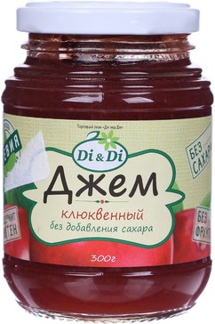 Di&di джем 300г клюквенный со стевией