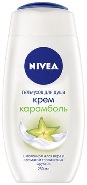 Nivea bath care крем-гель для душа 250мл карамболь