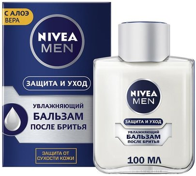 Увлажняющий бальзам после бритья Nivea Men Защита и уход против сухости кожи, 100 мл