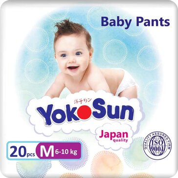 Трусики-подгузники YokoSun, размер M (6-10 кг), 20 шт