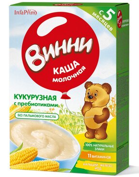 Винни Каша молочная Кукурузная 5 мес+ 200 г