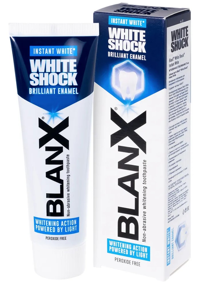 BlanX White Shock Instant White Зубная паста Мгновенное отбеливание 75 мл