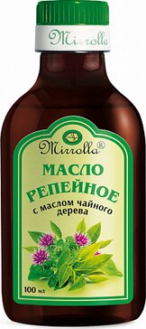 Мирролла масло 100мл репейное с экстрактом чайного дерева