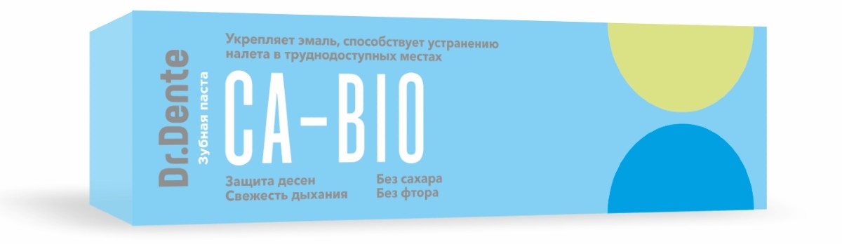 Зубная паста Dr.Dente для укрепления эмали 130 г Ca-bio Доктор денте