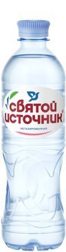 Святой источник Вода питьевая негазированная 0.5 л (ПЭТ) 