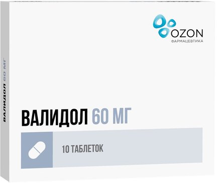 Валидол таб 60мг 10 шт озон