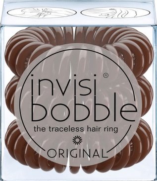 Invisibobble резинка для волос original коричневая 3 шт