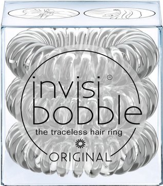 Invisibobble original резинка для волос crystal clear прозрачная 3 шт