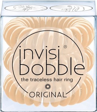 Invisibobble original резинка для волос бежевая 3 шт to be or nude to be