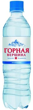 Горная вершина вода питьевая негазированная 0.5л бут.п/э