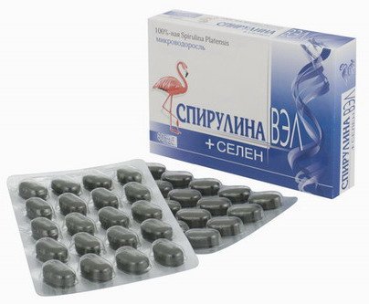 Спирулина вэл-селен таб 0.5г 60 шт