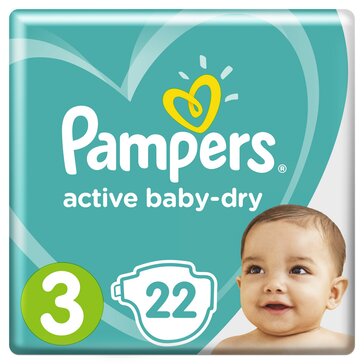 Pampers Active Baby-Dry Подгузники р.3 (6-10 кг) 22 шт