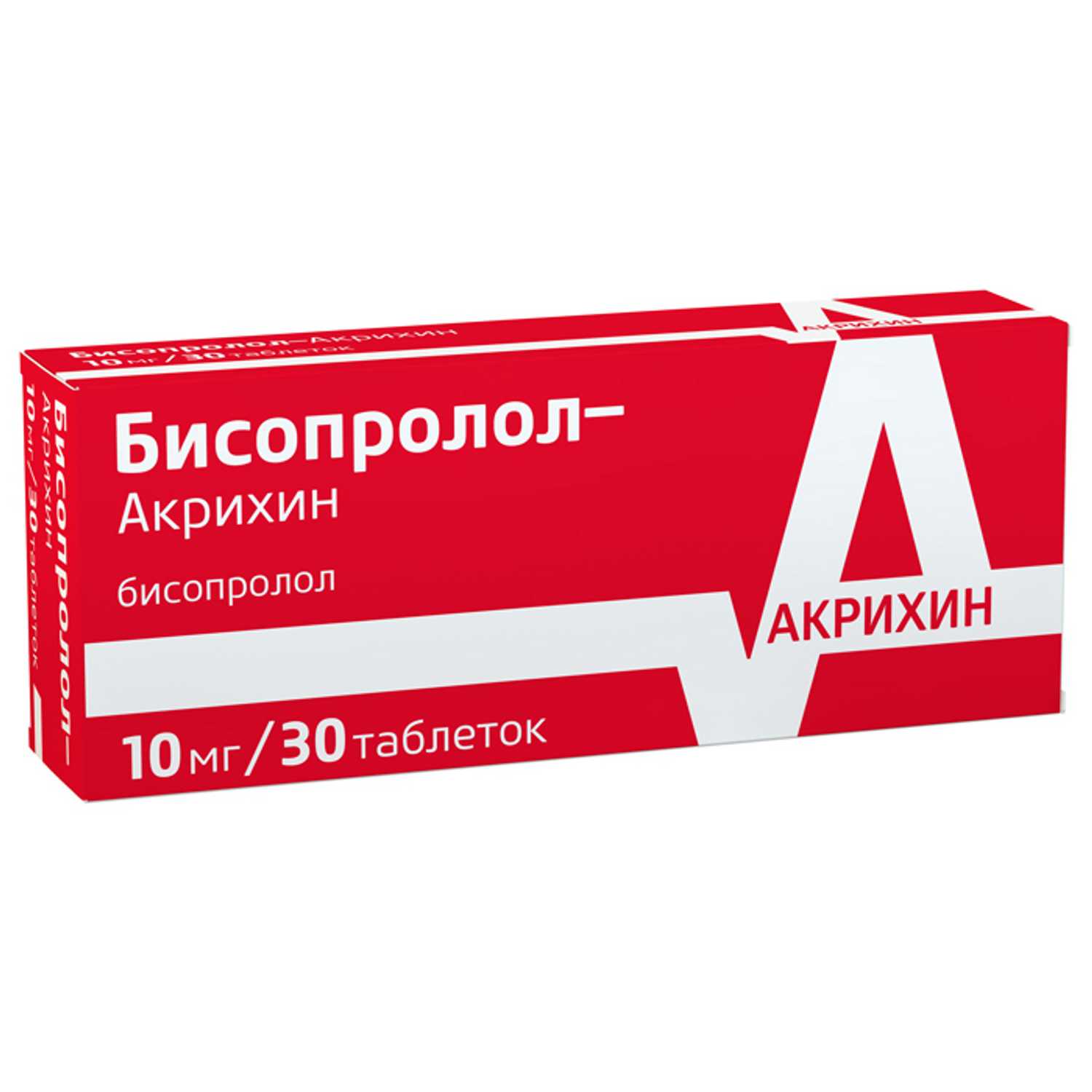 Купить бисопролол-Акрихин таб 10 мг 30 шт (бисопролол) в городе Москва и МО  в интернет-аптеке Планета Здоровья