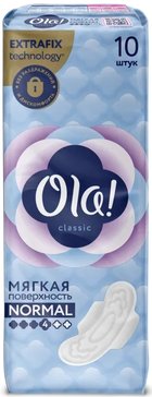 Прокладки Ola! CLASSIC WINGS NORMAL мягкая поверхность 10 шт