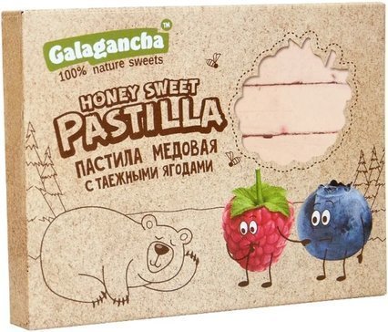 Pastilla пастила 190г медовая с таежными ягодами