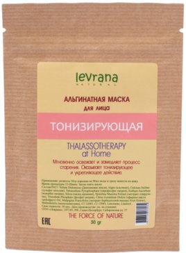 Levrana маска для лица тонизирующая альгинатная 30г