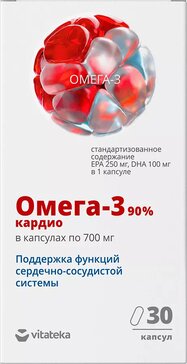 Витатека Омега-3 90% капс 30 шт