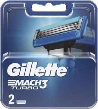 Gillette mach3 turbo кассеты 2 шт